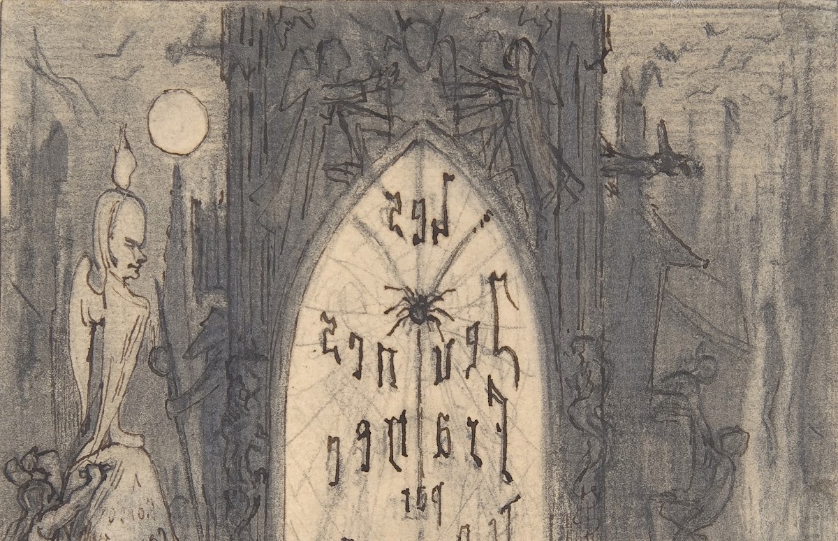 Study for frontispiece for Les Jeunes France by Theophile Gautier