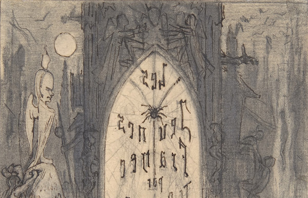 Study for frontispiece for Les Jeunes France by Theophile Gautier