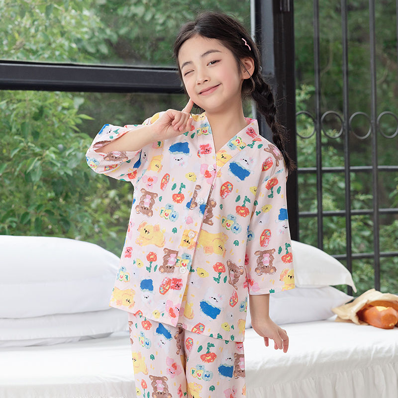 Lightweight children's pajamas for summer