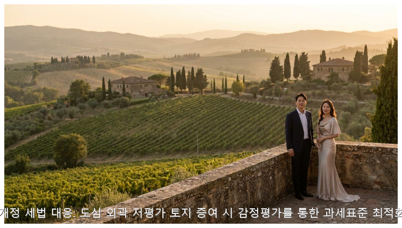 2026년 개정 세법 대응: 도심 외곽 저평가 토지 증여 시 감정평가를 통한 과세표준 최적화 가이드 핵심 안내 및 분석 인포그래픽 (3)
