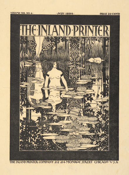 The Inland Printer cover design July issue vol XIII no 4 1894 1894