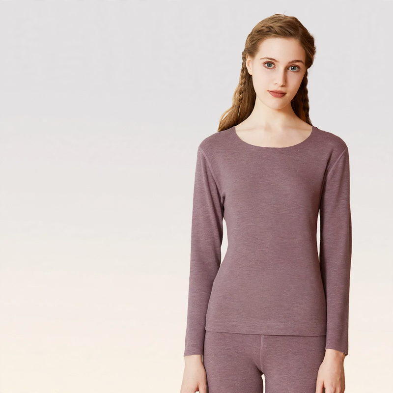 Warming thermal underwear set made of cashmere and silk