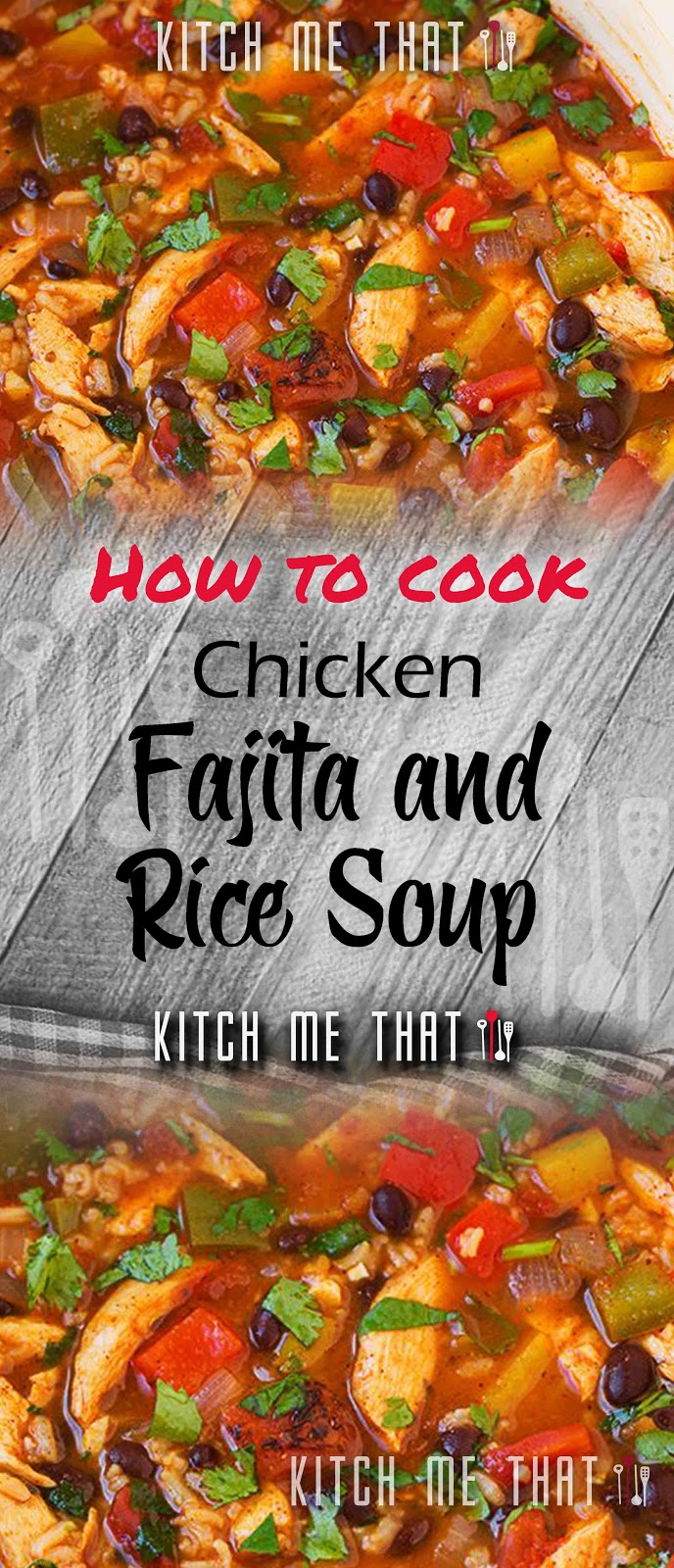 Chicken Fajita and Rice Soup