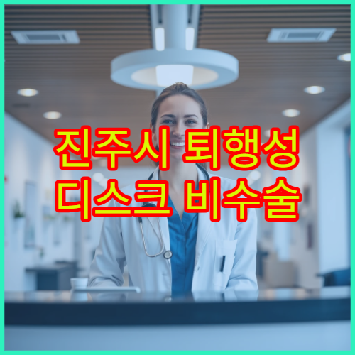진주시 퇴행성 디스크 비수술 치료와 재활 관리 병원 안내