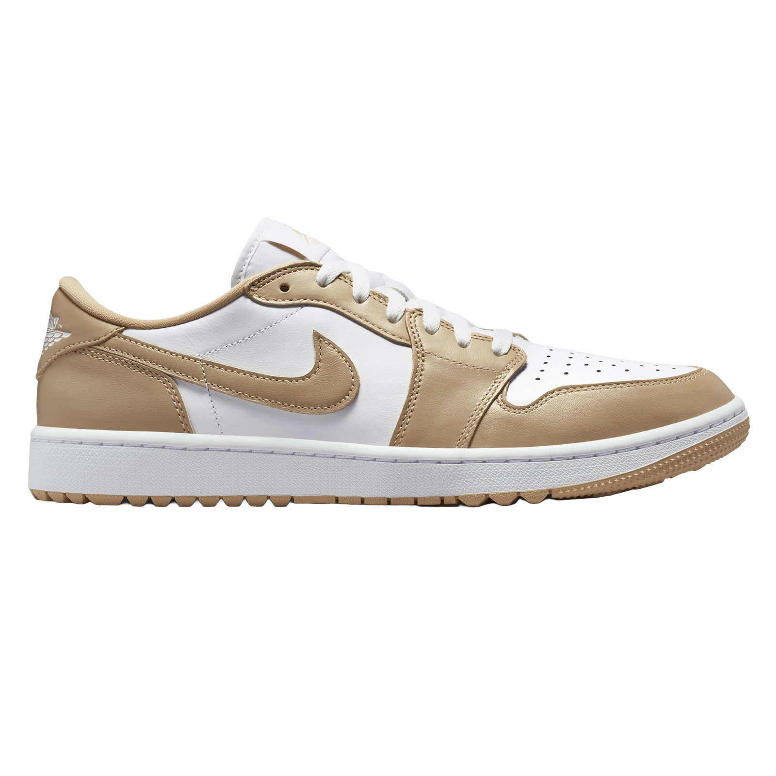 Air Jordan 1 Low Golf Shoes White/Linen/White