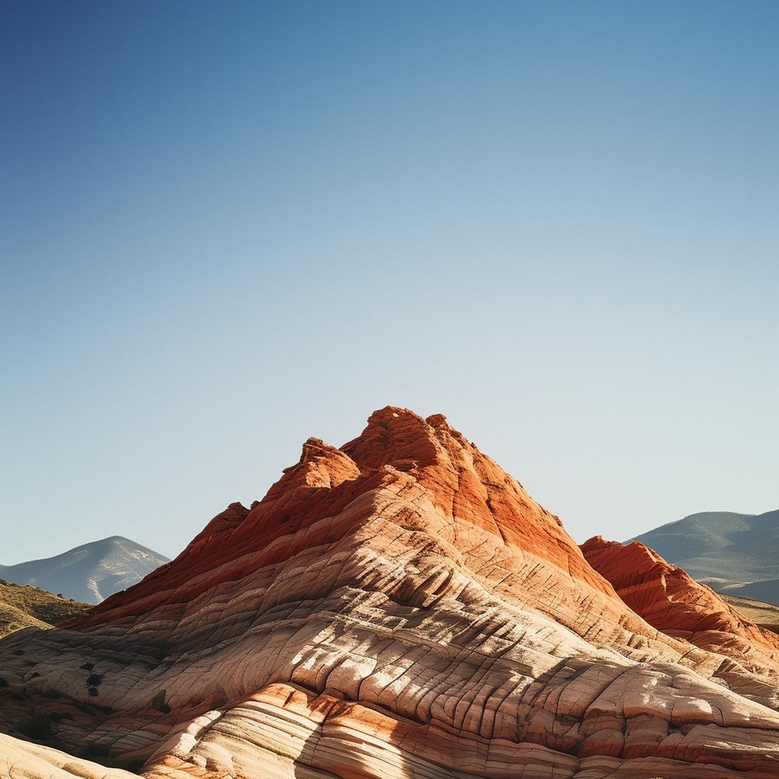 Download Striped Desert Rock Formations Full HD iPhone