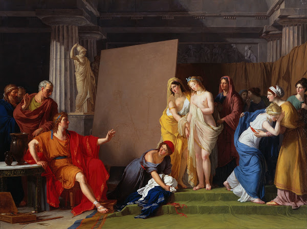Zeuxis Choosing His Models For The Image Of Helen From Among The Girls Of Croton