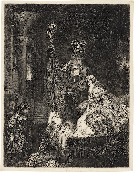 The Presentation in the Temple in the dark Manner circa 1654