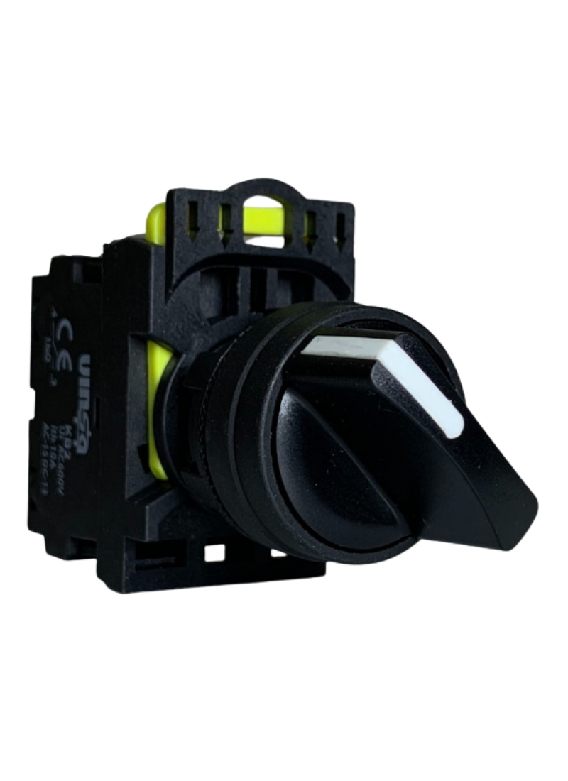 Selector Switches 2 Position Spring Return Black 1N/O