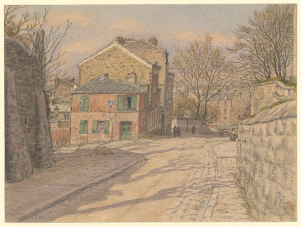 Montmartre angle de la rue des Saules et de la rue de lAbreuvoir 1921