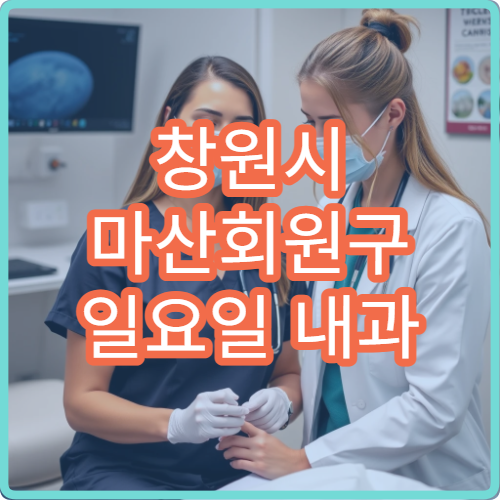 창원시 마산회원구 일요일 내과 진료 병원 감기·장염 치료 상담 가능