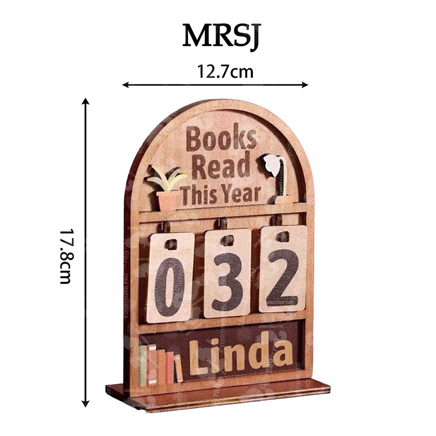 Wooden bookshelf