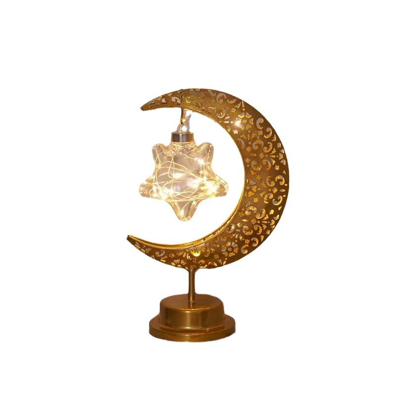 Decorative LED light objects made of metal
