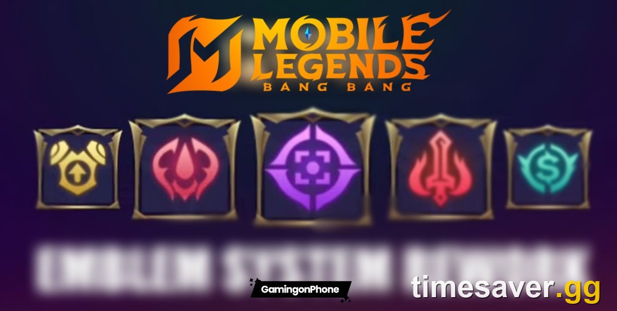 Mobile Legends emblem icons representing the different role emblem sets