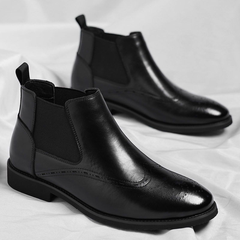 Men's Vintage Brogue Chelsea Boot