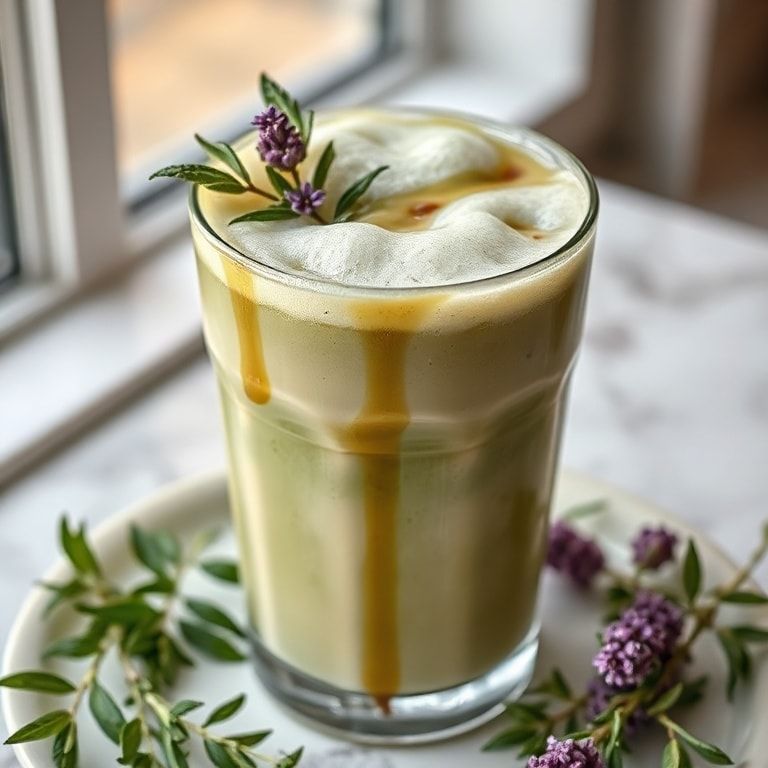 Iced Lavender Matcha Latte – Your Refreshing Spring Sip, Easy Homemade Refreshment finished