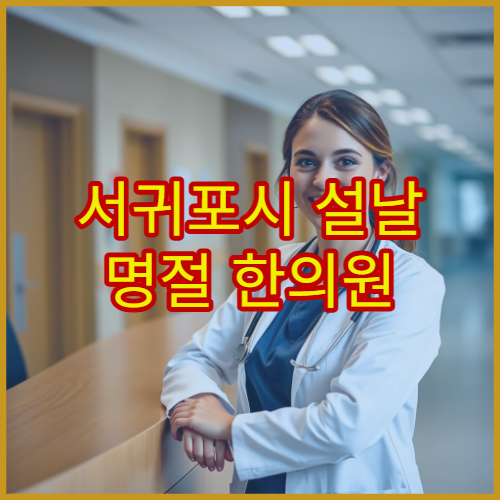 서귀포시 설날 명절 한의원 진료 가능한 곳 모음