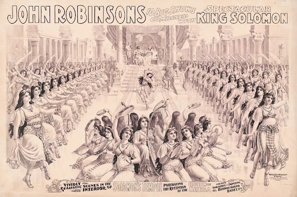 John Robinsons 10 big shows combined with spectacular King Solomon 1899