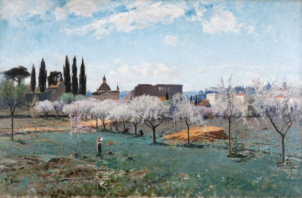 Garden outside Rome 1882