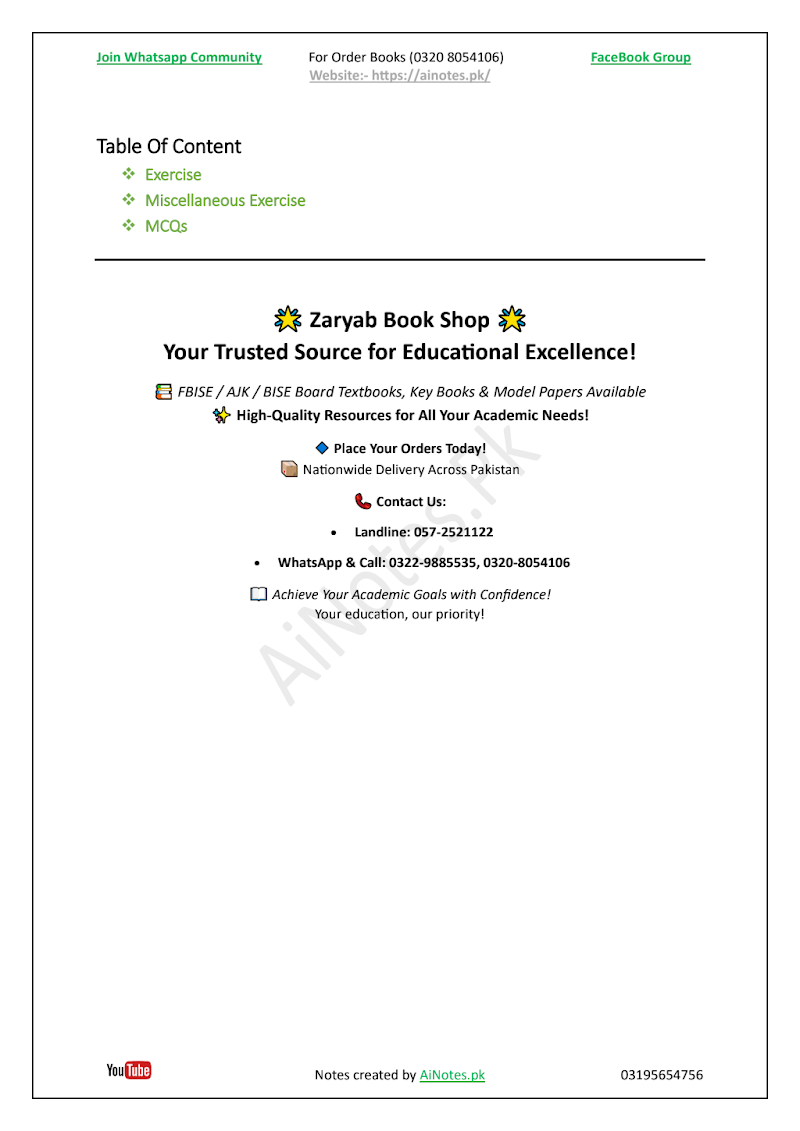 FBISE Class 9 Chapter 3  Sets and Relations