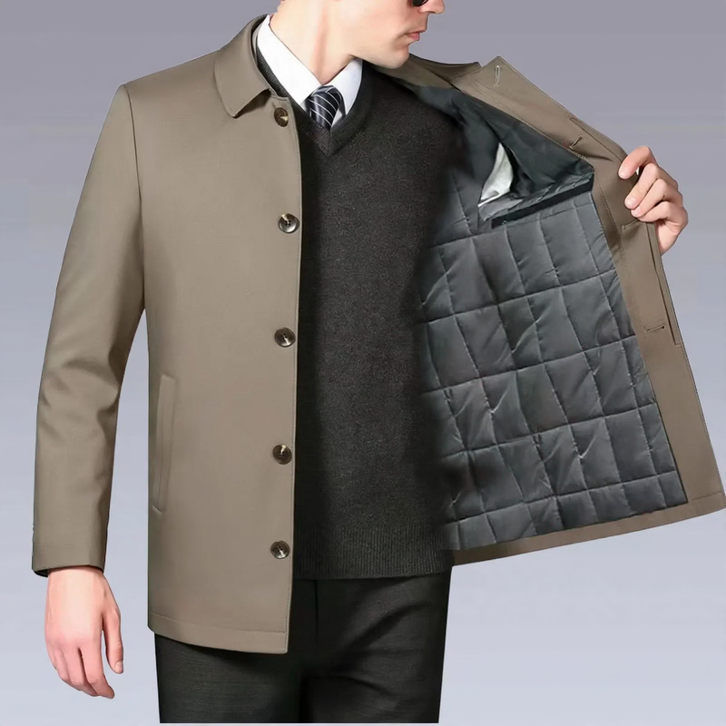 Men's Business Jacket, padded, lapel collar