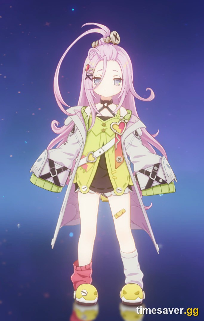 Aino full-body in-game character screen showing her claymore and Hydro vision