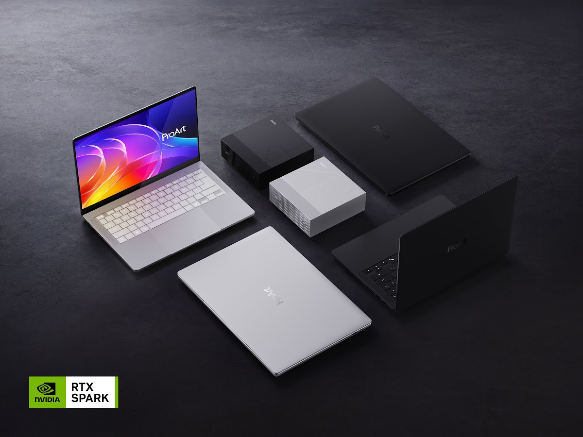 ASUS revela ProArt com NVIDIA RTX Spark: portáteis e Mini PC pensados para criadores de IA