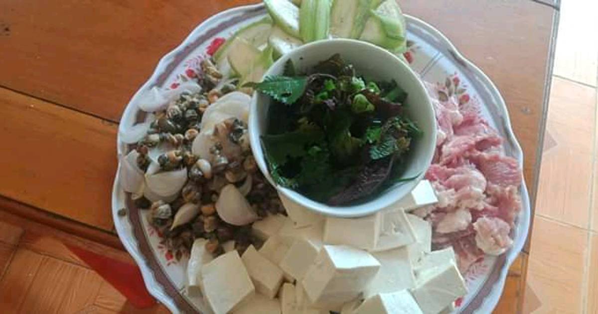 Ốc nấu chuối