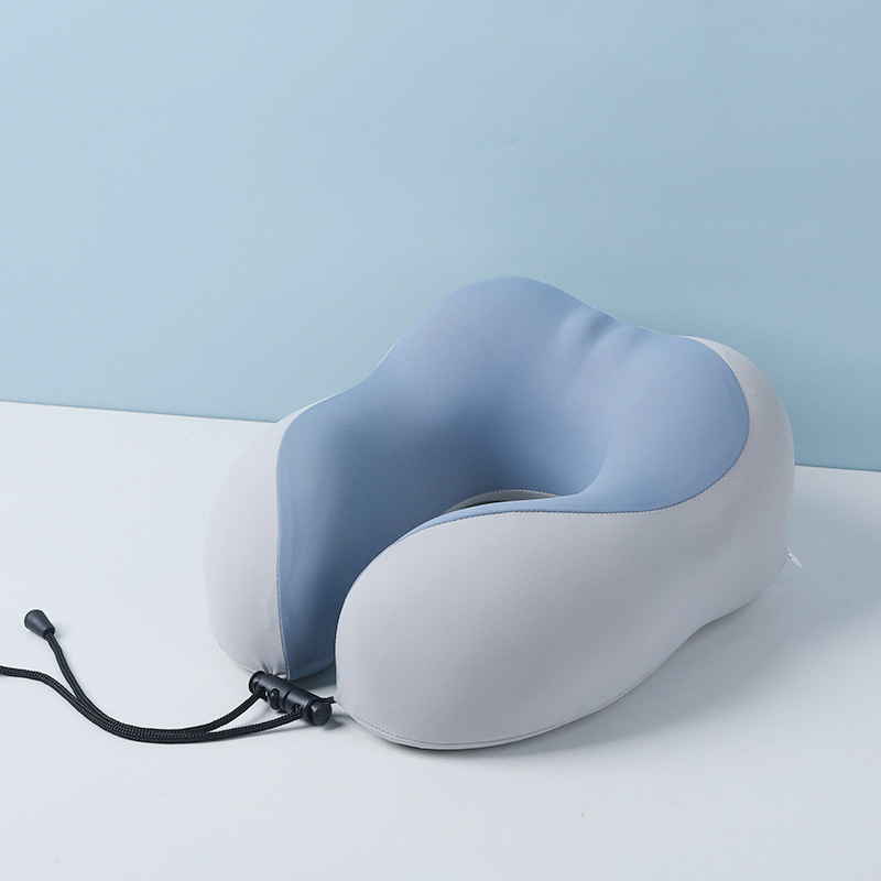 U-shaped neck pillow made of ice silk fabric, portable
