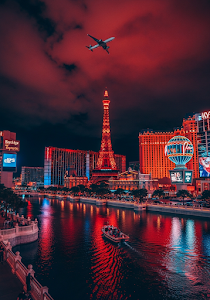 Neon Las Vegas Strip at Night