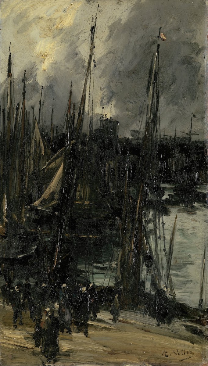 Harbour view in Dunkerque 1880   1900