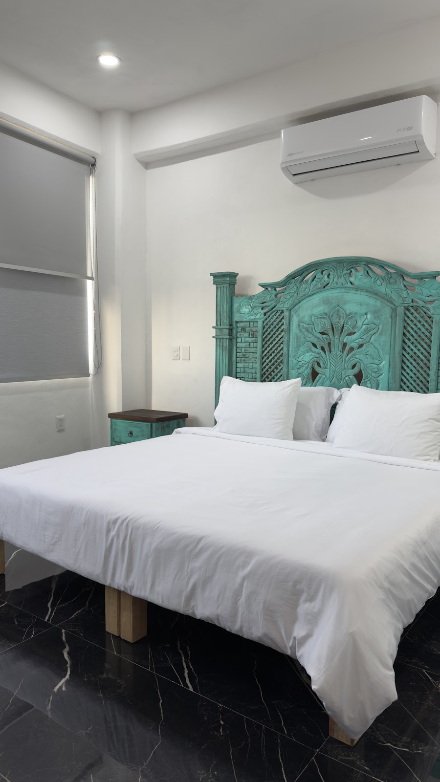 Villa Sol — suite nightstand detail
