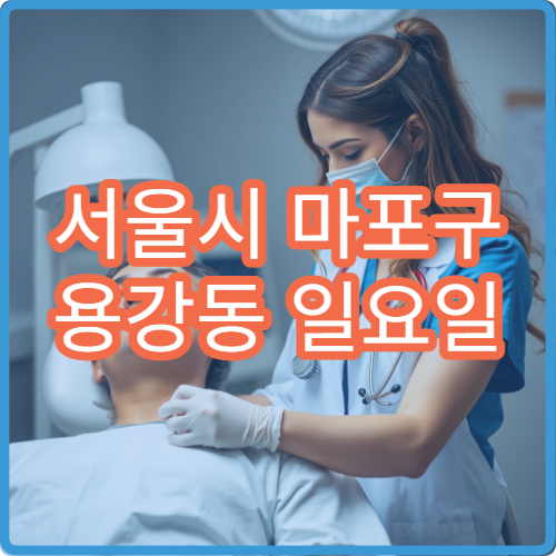 서울시 마포구 용강동 일요일 내과 호흡기 증상 감기 진료