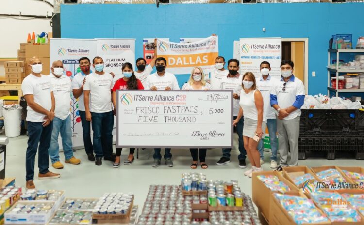 ITServe Alliance Dallas Chapter Donated $5,000 to Frisco Fastpacs to feed hungry school-going children