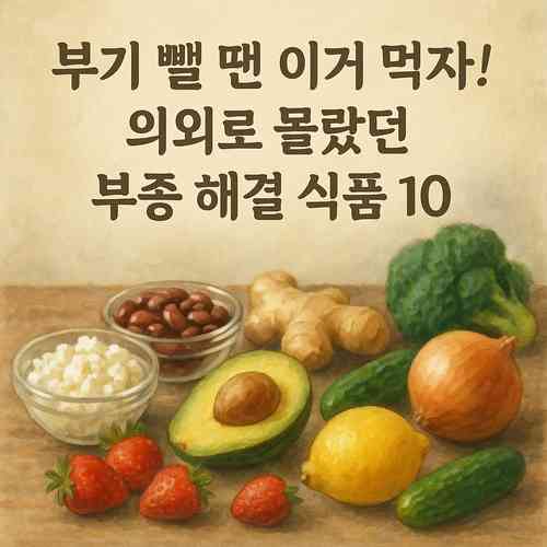 부기 뺄 땐 이거 먹자! 의외로 몰랐던 부종 해결 식품 10
