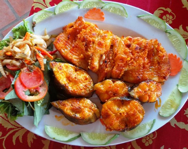 Cá Lăng Nướng Muối Ớt