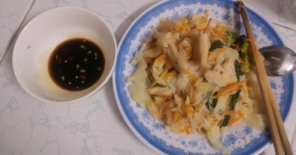 Bún xào ức gà