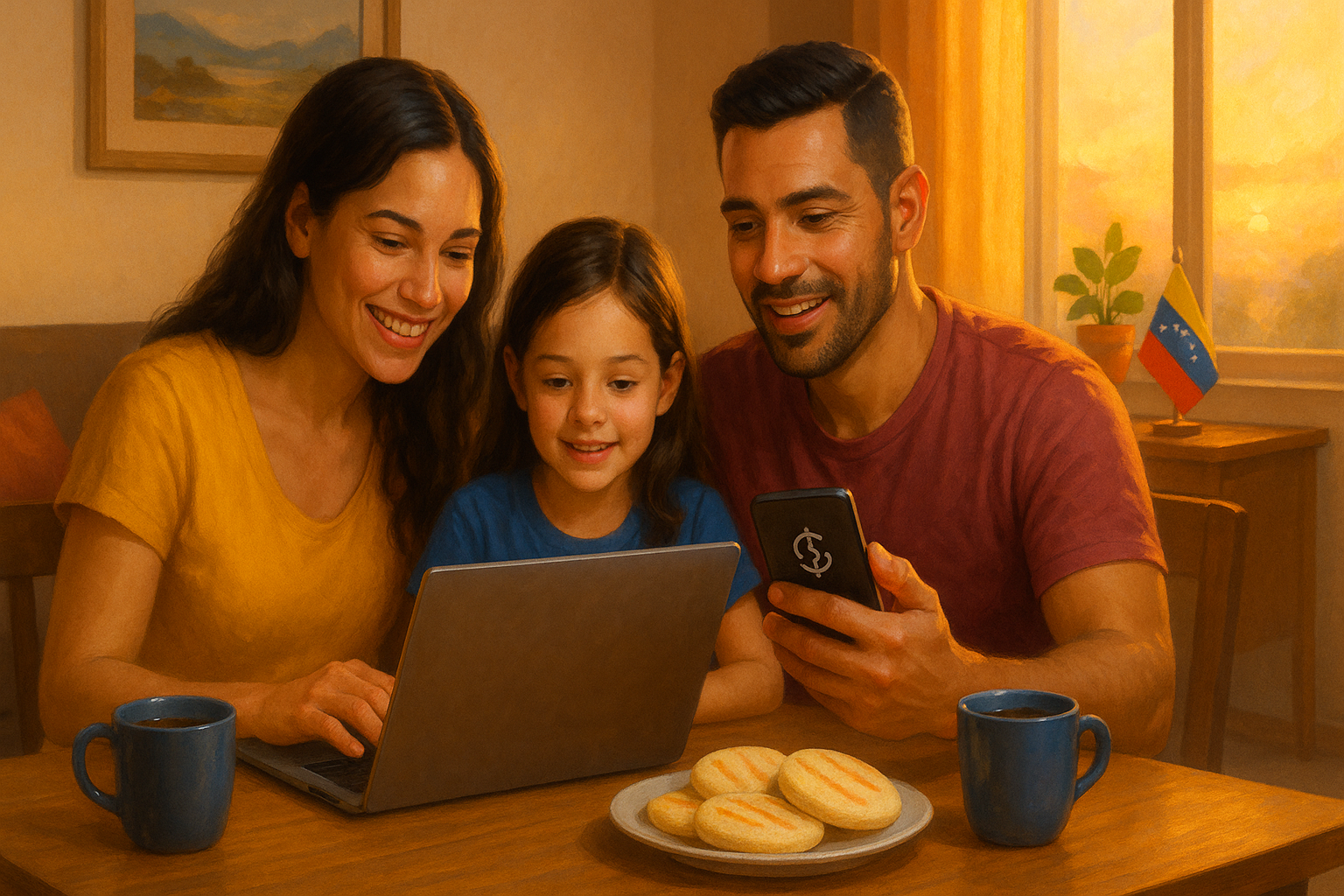 Venezolanos comparando plataformas de remesas para enviar dinero a Venezuela