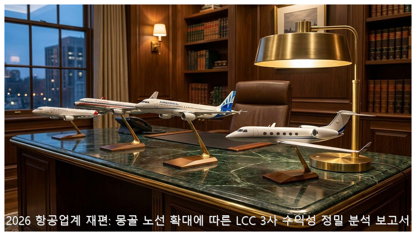 2026 항공업계 재편: 몽골 노선 확대에 따른 LCC 3사 수익성 정밀 분석 보고서 핵심 안내 및 분석 인포그래픽 (3)