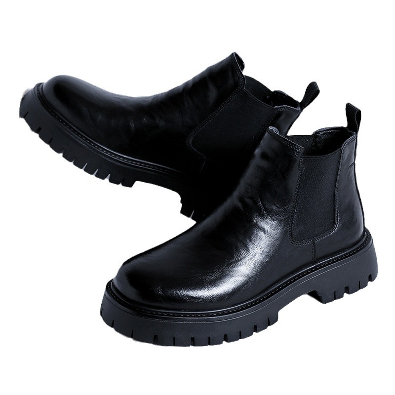 Men's Chelsea Boots 2116-R, flat, synthetic leather