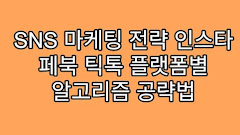 SNS 마케팅 전략 인스타 페북 틱톡 플랫폼별 알고리즘 공략법
