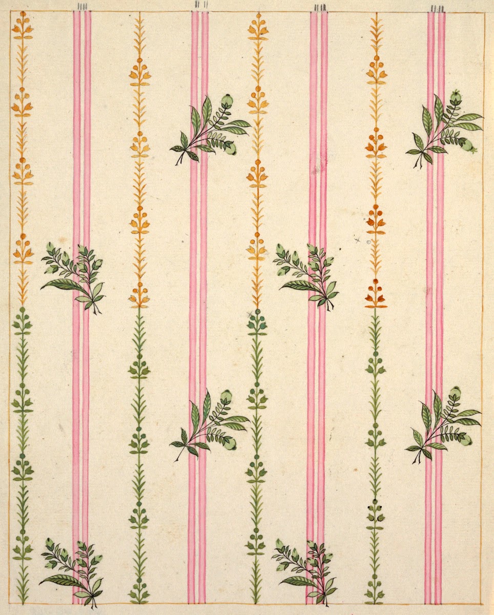 Textile Design Vertical ca 1801