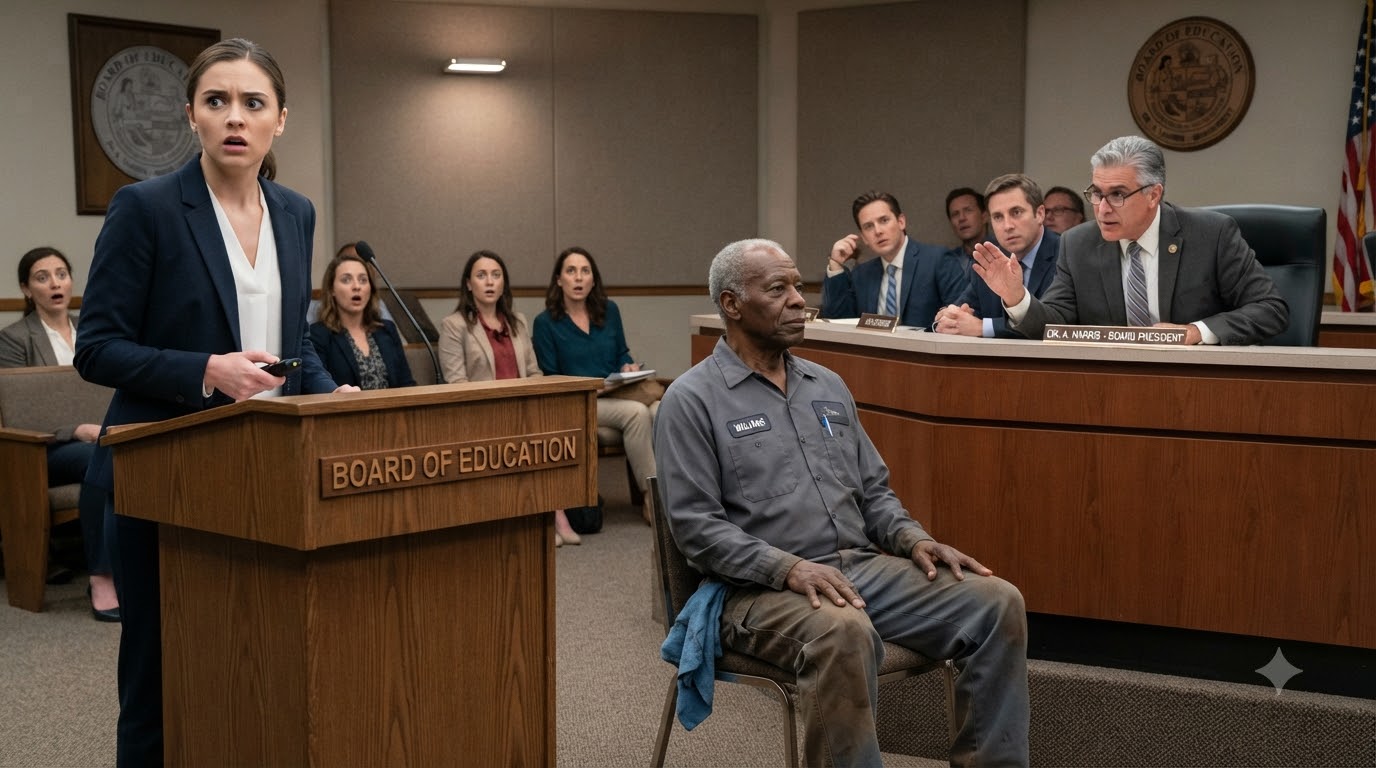 She Humiliated An Elderly Janitor And Threatened To Fire Anyone Who Defended Him Then The Board Walked In And Called Him “Mr. Williams”