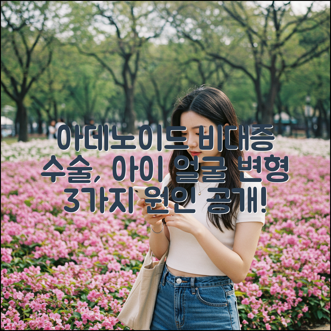 아데노이드 비대증 수술, 아이 얼굴 변형 3가지 원인