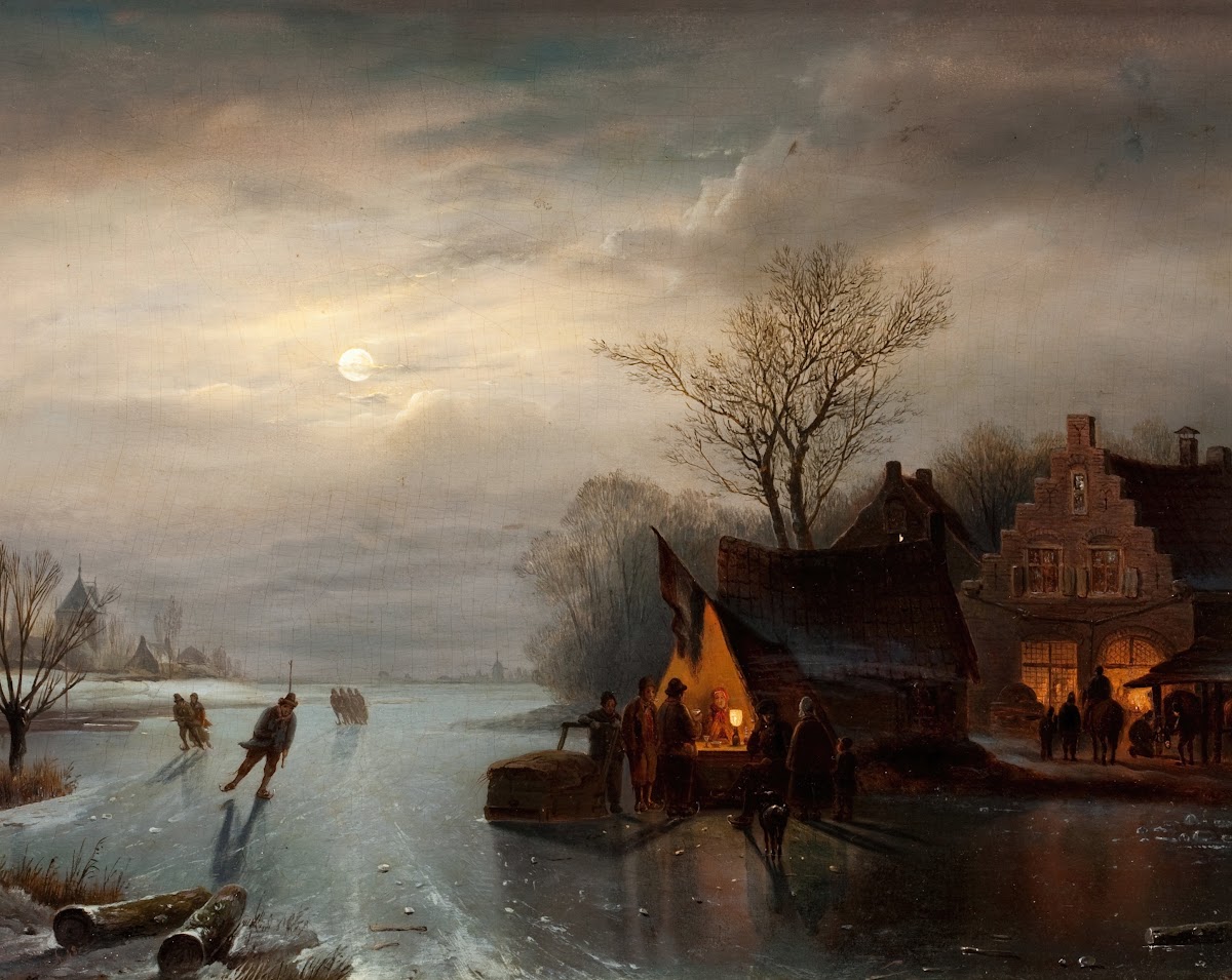 Amsterdam Skating Scene 1848