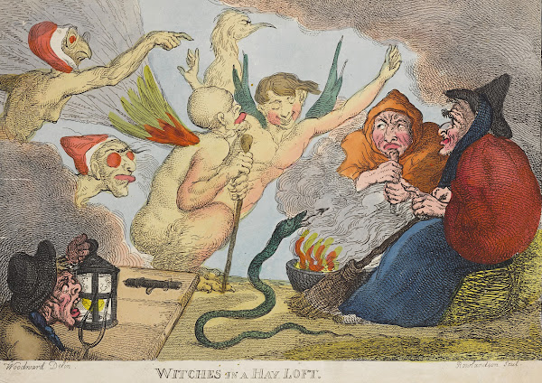 Witches in a hay loft