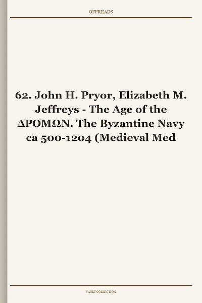62. John H. Pryor, Elizabeth M. Jeffreys