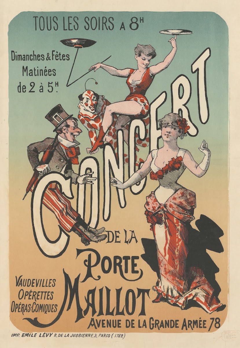 Tous les soirs à 8 h Concert de la Porte Maillot avenue de la Grande Armée 78 18