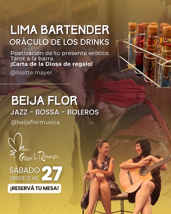 Lima Bartender & Beija Flor en Croa
