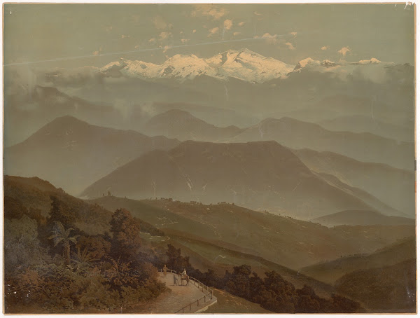 Kanchanjangha with the foothills of the Himalayas 1890